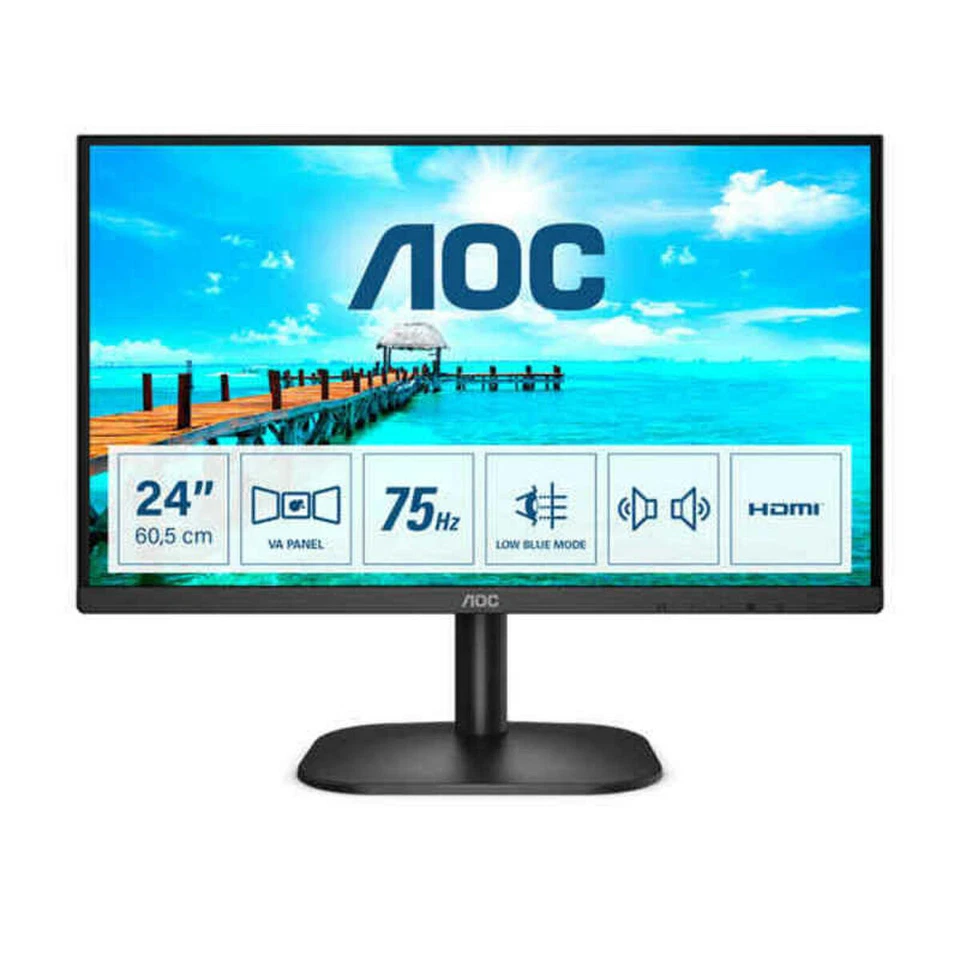 AOC 24B2XDAM 24 Zoll VA LCD Monitor - Schwarz
