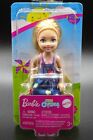Mattel Barbie Club Chelsea Girl Doll with  Blue Jean Denim Dress Blonde Hair New