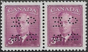 Canada #O286 Pair "King George VI" Brand New 1946 Postes Postage Issue (B) - Imagen 1 de 2