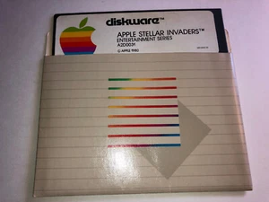 Vintage Apple II STELLAR INVADERS Rare Computer Game, 1980 5.25" - Picture 1 of 5