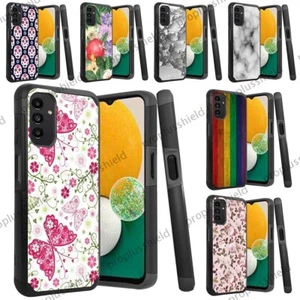 For Samsung Galaxy A13 Shockproof Dual Layer Hybrid Case+Tempered Glass Cover m9 - Picture 1 of 28