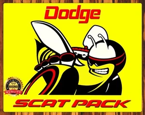Dodge - Scat Pack - Restored - Metal Sign 11 x 14 - Picture 1 of 4