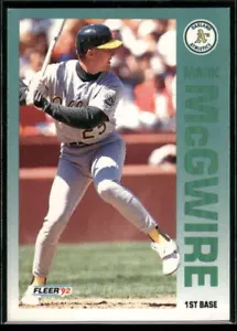 Fleer #262b Mark McGwire 1992 - Foto 1 di 2