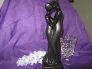 Black Porecelain figurine couple Mid Century Art. GA-LOT-A-32 - Picture 1 of 6