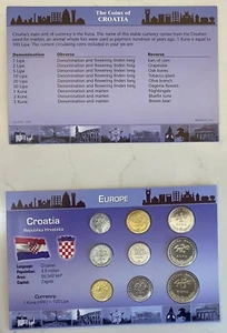 Juego de monedas Croacia fechas mixtas - Imagen 1 de 4
