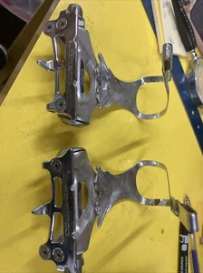 VTG Shimano 600 Pedals w/ Chrome Toe Clips - Picture 1 of 6