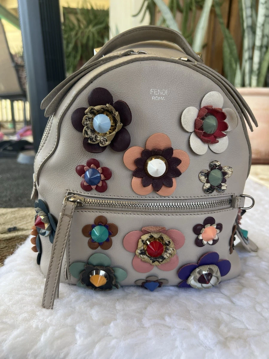 fendi mini flower backpack By The Way Flowerland Fendi flower and stud -