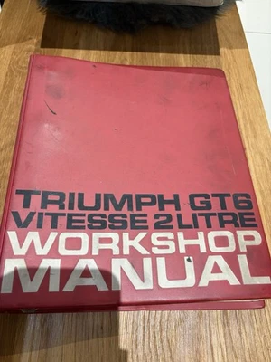 TRIUMPH VITESSE 1600 2-LITRE & MK2 / GT6 MK1 MK2 (1962-70) OWNERS REPAIR MANUAL - Image 1 of 4