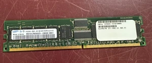 Samsung M312L2923DZ3-CB3E0 1GB DDR-333/PC-2700 RDIMM ECC Register Memory Module - Picture 1 of 4