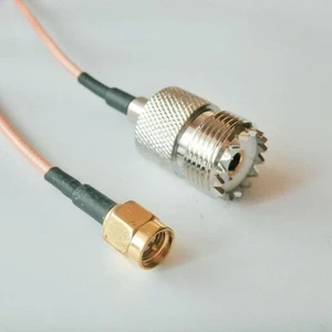 Adaptateur 15cm RG316 UHF SO239 Femelle PL259 vers pour SMA Mâle pour Utilisati - Picture 1 of 7