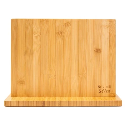 Magnetic Knife Block With 18 Ultra-Strong N52 Neodymium Magnets – Pure Bamboo... - Image 1 of 4