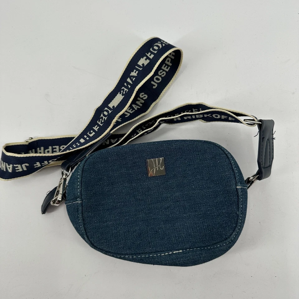 Joseph Ribkoff джинсовой ткани через плечо сумочки логотип ремень Y2K мини сумка Streetwear повседневный - Изображение 1 из 4