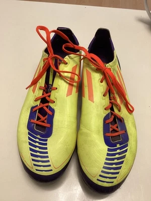 Adidas F 50, Fussballschuhe, gelb-lila, gebaucht - Bild 1 von 4
