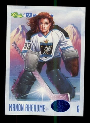 1993 CLASSIC HOCKEY DRAFT #112 MANON RHEAUME ROOKIE RC - Image 1 of 2