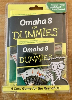 Omaha 8 For Dummies With 40 page Guidebook & Teaching Deck NEW SEALED - Image 1 of 2