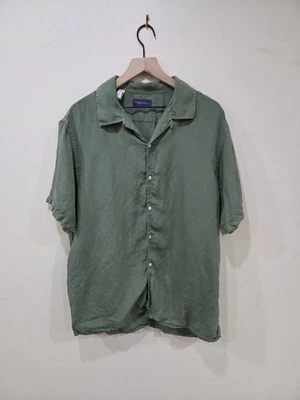 Ralph Lauren Purple Label Camp Shirt Linen Lyocell Men's Size XL - Image 1 of 4
