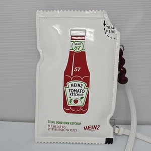 Kate Spade Heinz Printed Patent 3D Packet Crossbody Purse Fresh White/Red - Bild 1 von 24