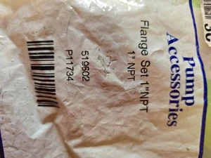 Grundfos 519602 Gusseisen Flansch Set 1 1/2" NPT Neu - Bild 1 von 1
