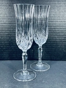 RCR Royal Crystal Rock Champagne Flute Glasses Set Of 2 - Picture 1 of 11