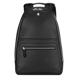 Montblanc Black Mini Backpack Meisturstuck Soft Leather 130044 - Picture 1 of 7
