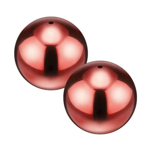 Confezione 2 Mappamondi da Giardino Osservazione Palline 2 Pollici per Giardino/Laghetto [Rosso Rubino] - Foto 1 di 7