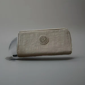 KIPLING ladies large beige zip round purse BNWT - Picture 1 of 9
