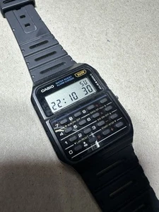 GENUINE Casio CA-53W-1Z Databank Retro 80's Digital Calculator Watch Vintage - Picture 1 of 8