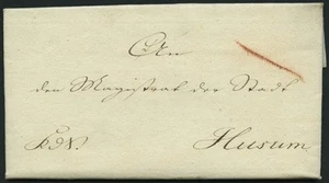 1814, Siegelbrief von Kiel, Königl:/zur Besitzn:der/zu räumenden Herzogth.:etc./ - Bild 1 von 3