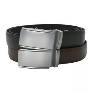 New Full Grain Auto Lock No Hole Ratchet Leather Belt Mens - 35mm wide - Picture 1 of 25