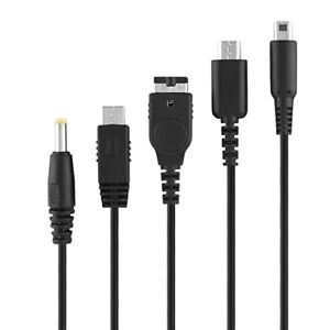 5 in1 USB Charger Charging Cable Cords for Nintendo NDSL / NDS NDSI XL 3DS XL/LL