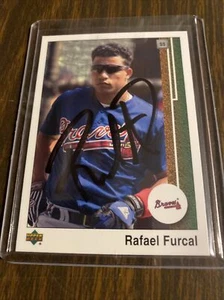 2002 Upper Deck Rafael Furcal Signed/Autographed Braves Baseball Card COA - Picture 1 of 3