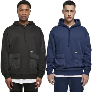 Urban Classics Commuter Hoody Sweater Pullover Hoodie Two Front Pockets - Picture 1 of 23