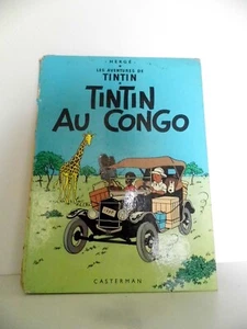 LIVRE BD TINTIN AU CONGO HERGE 1970 INTERIEUR BON COUVERTURE ETAT MOYEN - Picture 1 of 4