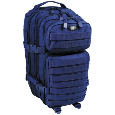 Tech Molle Sac à Dos Bleu 30L Bundeswehr Geocahing Modulaire Dragonnes - Photo 1/2