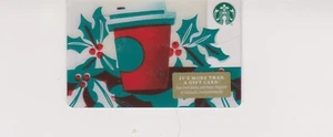 Starbucks Gift Card Christmas 2017 Cup Never used No Value. Back PIN intact - Picture 1 of 1