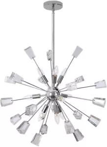 Home Decorators Collection 9- Light Chandelier Kimberly Chrome - Picture 1 of 1