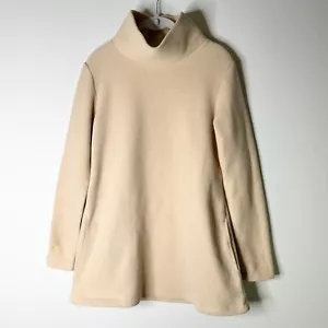 TUCKERNUCK Dudley Stephens Rollkragen Tunika Damen S beige Vello Fleece recycelt - Bild 1 von 8