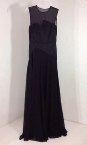 ABITO 3•1 PHILLIP LIM LUNA CON GIOGO E GONNA IN CHIFFON NERO TAGLIA 2 NUOVO CON ETICHETTE $1100 - Foto 1 di 8