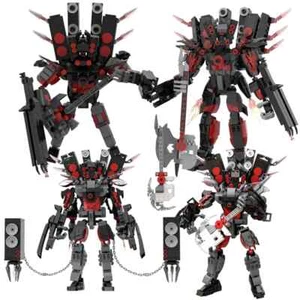 Skibidi Toilet Titan Guitor Speaker Man Building Blocks Set DIY Bricks Toys Gift - Picture 1 of 27