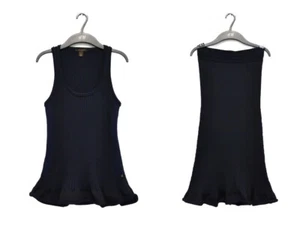Louis Vuitton Women’s Set of 2 Ribbed Knit Top + Skirt Size L Made in Italy - Picture 1 of 13