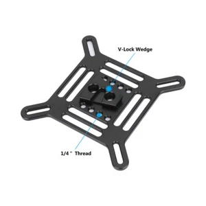 CAMVATE Multifunction Mounting Plate with VESA Monitor Mount & V-Lock Wedge - Picture 1 of 7
