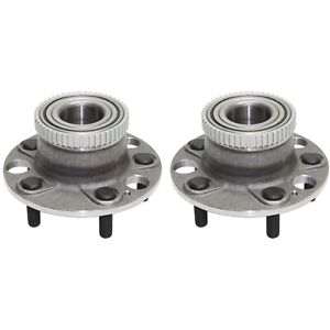 New Wheel Hubs Set of 2 W/ ABS Rear Driver & Passenger Side LH RH for Acura Pair