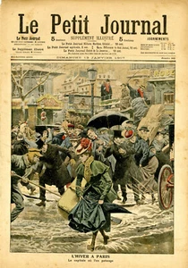 "LE PETIT JOURNAL N°843 du 13/1/1907" L'HIVER A PARIS / L'HIVER EN HOLLANDE - Picture 1 of 2