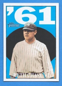 2010 Topps Heritage Ruth Chase 61 #10 Babe Ruth Yankees - Imagen 1 de 1