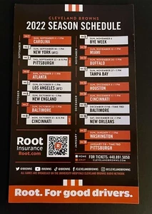2022 Cleveland Browns Schedule Magnet NFL - Picture 1 of 1