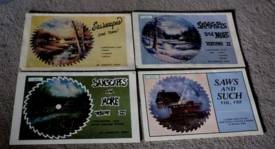 Sawscapes 4 Books  by Dorothy Dent   Painting Landscapes for Saws Wood Canvas - Image 1 of 2