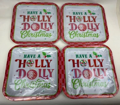 4 paquetes de platos de cena de Navidad Dolly Parton 8 unidades cada uno Foto 1 de 2