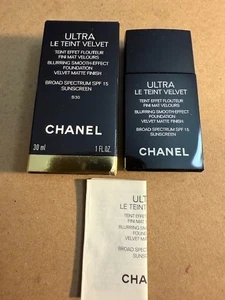 CHANEL ULTRA LE TEINT VELVET BLURRING SMOOTH-EFFECT FOUNDATION B30 SPF 15 - Picture 1 of 4