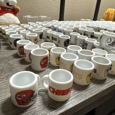 NFL Mini Ceramic Coffee Mugs Team Logo - PICK YOUR TEAM - **Read Description** - Image 1 of 4