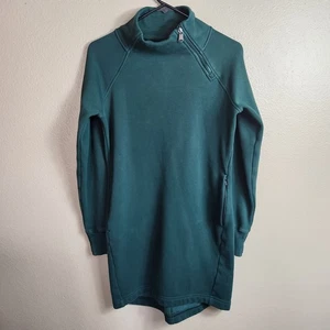 Athleta Womens |XS| Cozy Karma Sweatshirt Dress in Seaweed Snack #787313 - Picture 1 of 12